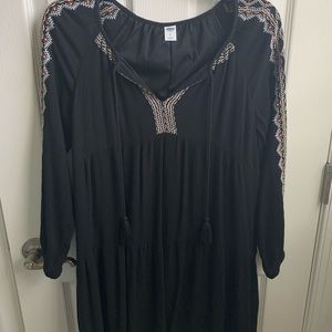 Black, long sleeve dress!